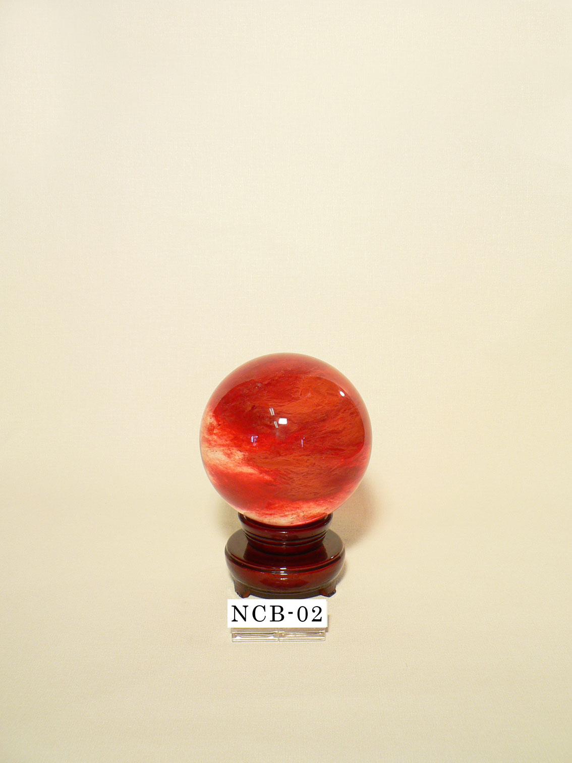 赤玉クォーツ水晶玉2 [NCB-02]